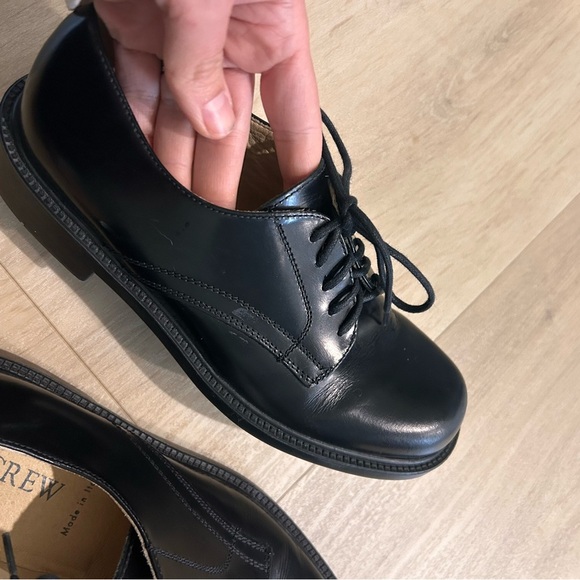 J. Crew women’s  Black Leather Shoes made in Italy - Picture 6 of 10